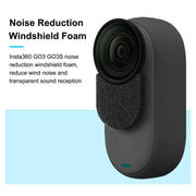 For Insta360 GO 3 / 3S PULUZ 6pcs Noise Reduction Windshield Foam Gasket (Black)