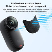 For Insta360 GO 3 / 3S PULUZ 6pcs Noise Reduction Windshield Foam Gasket (Black)