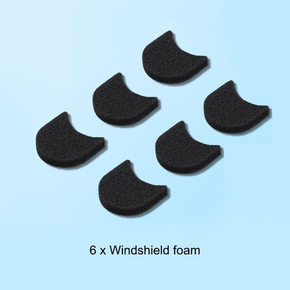 For Insta360 GO 3 / 3S PULUZ 6pcs Noise Reduction Windshield Foam Gasket (Black)