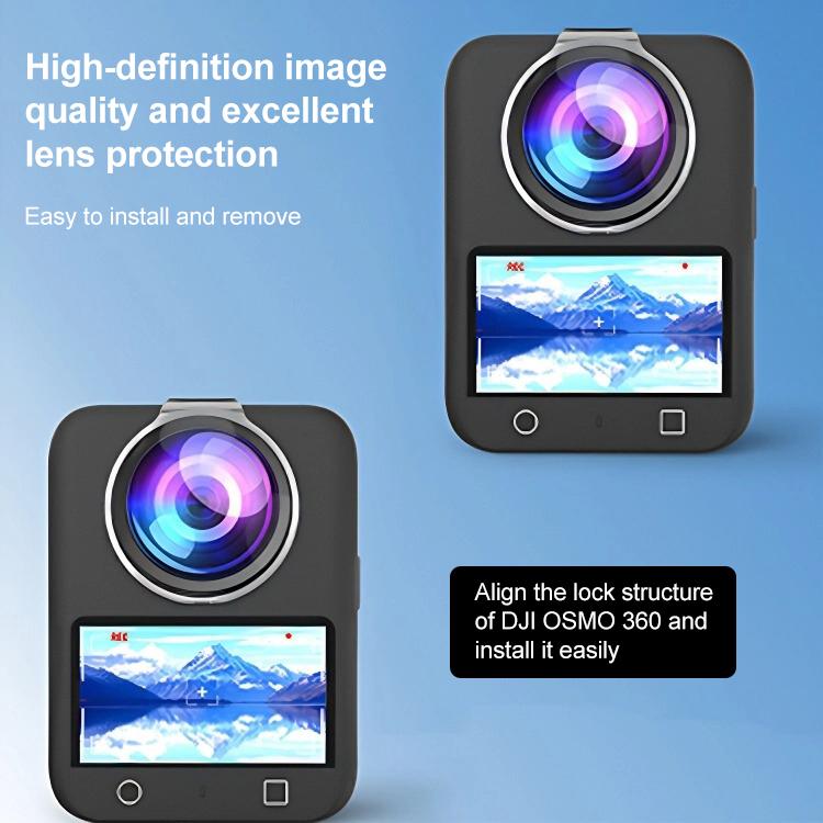 For DJI Osmo 360 PULUZ Lens Guard PC Protective Cover (Transparent) - free shipping - PMC Jewellery - Order now!