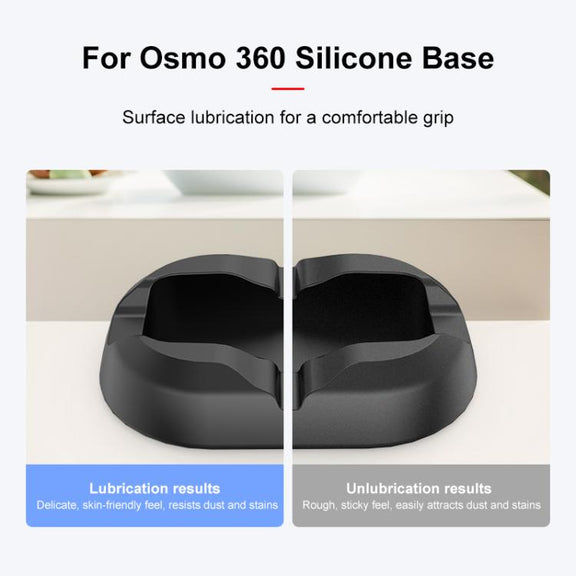 For DJI Osmo 360 PULUZ Desktop Silicone Base Stand (Black)