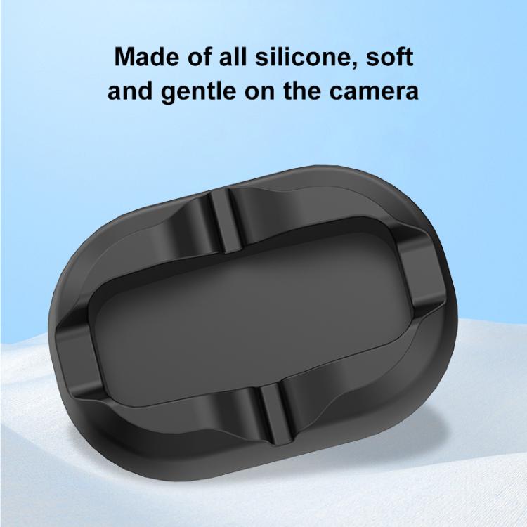 For DJI Osmo 360 PULUZ Desktop Silicone Base Stand (Black)
