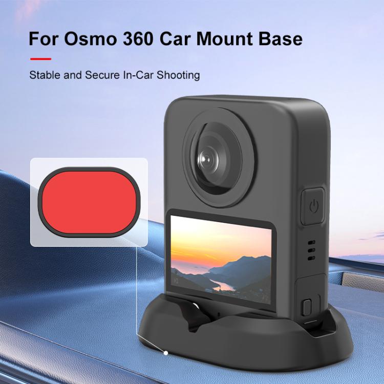 For DJI Osmo 360 PULUZ Car Plastic Base Stand (Black) - free shipping - PMC Jewellery - Order now!