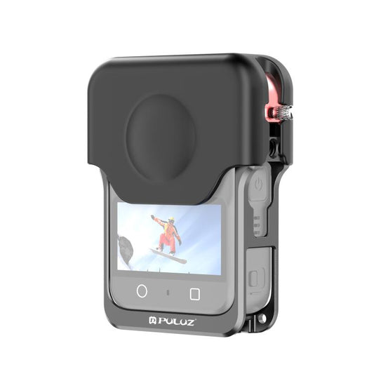 For DJI Osmo 360 PULUZ Aluminum Alloy Protective Cage Expansion Frame with Lens Cover (Black) - free shipping - PMC Jewellery - Order now!