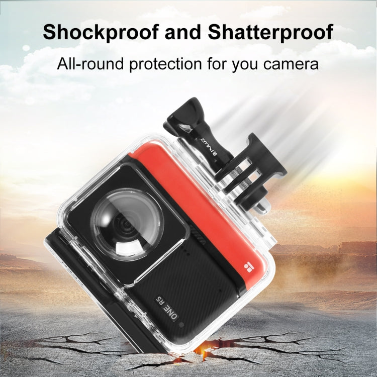 For Insta360 One RS 360 Edition PULUZ 30m Underwater Depth Diving Case Waterproof Housing - free shipping - PMC TechLife - Order now!