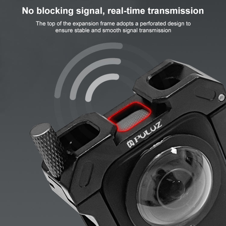 For Insta360 X3 PULUZ Metal Protective Cage Rig Housing Frame with Expand Cold Shoe Base & Tripod Adapter(Black) - free shipping - PMC TechLife - Order now!