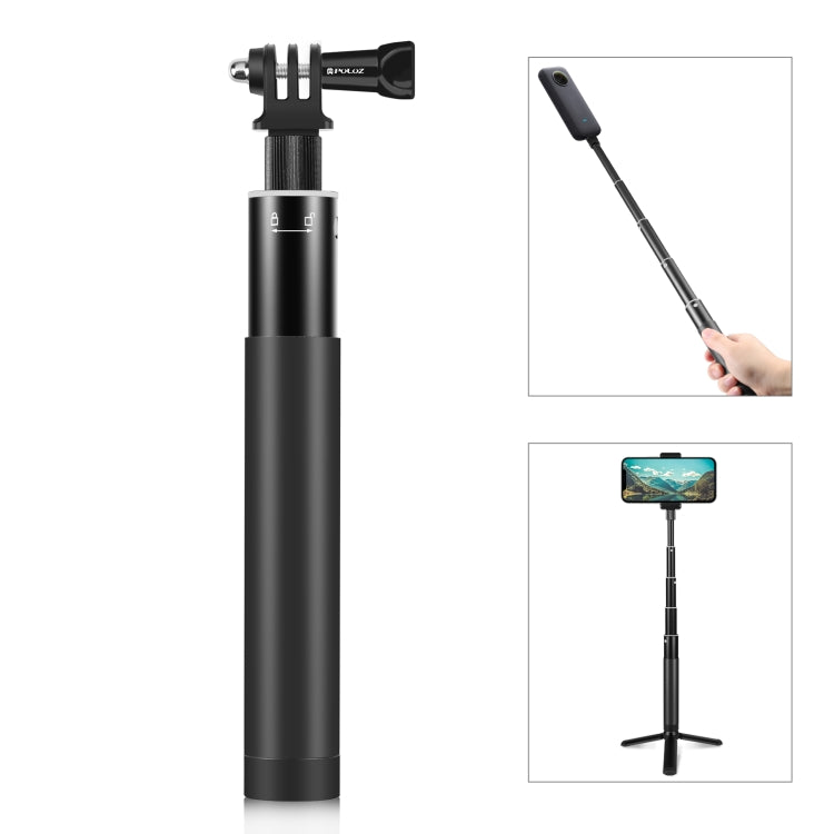 PULUZ 70cm Metal Selfie Stick Monopod with Invisible Adapter Base & Screw for Insta360 One RS / X2 / X3 / DJI Osmo 360 - free shipping - PMC Jewellery - Order now!