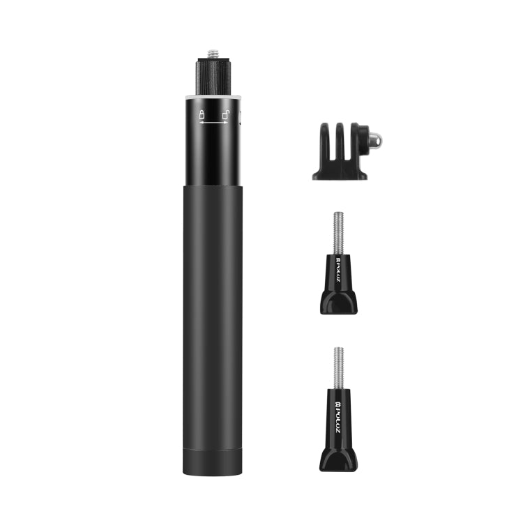 PULUZ 70cm Metal Selfie Stick Monopod with Invisible Adapter Base & Screw for Insta360 One RS / X2 / X3 / DJI Osmo 360