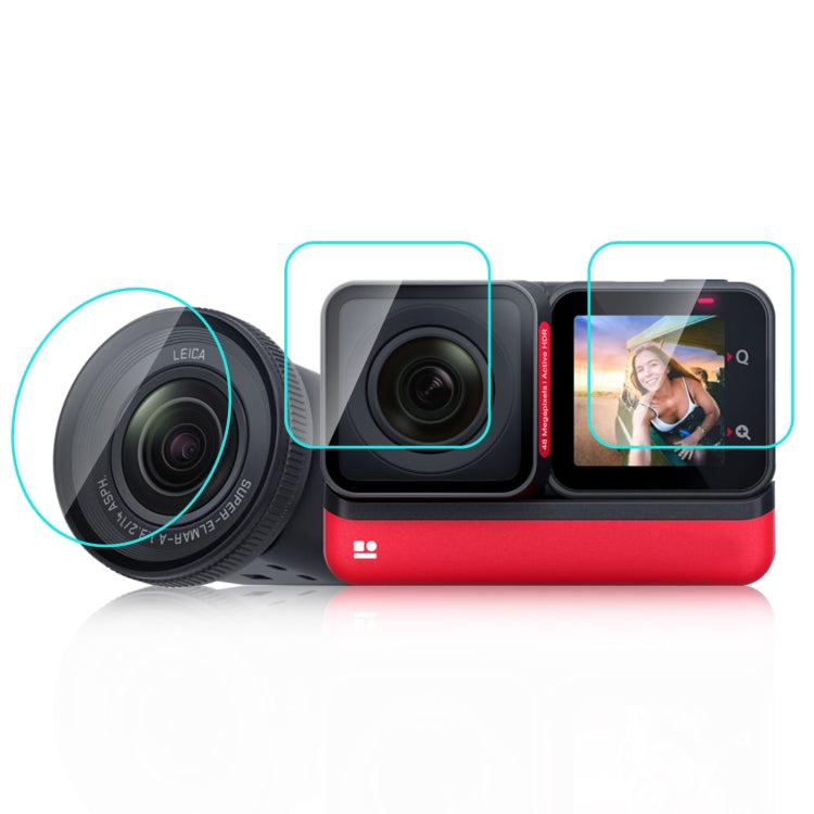 For Insta360 One RS PULUZ 3 in 1 Screen + 4K Lens + Leica Lens Tempered Glass Film(Transparent) - Protective Film & Stickers by PULUZ | Online Shopping South Africa | PMC TechLife | Buy Now Pay Later Mobicred