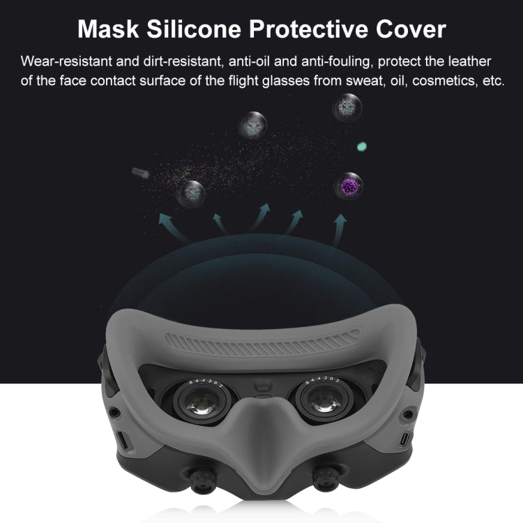 For DJI Avata Goggles 2 PULUZ Flying Eye Mask Silicone Protective Case (Grey) - Cases & Bags by PULUZ | Online Shopping South Africa | PMC Jewellery | Buy Now Pay Later Mobicred