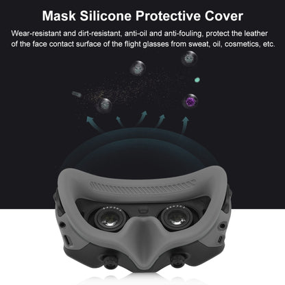 For DJI Avata Goggles 2 PULUZ Flying Eye Mask Silicone Protective Case (Grey) - Cases & Bags by PULUZ | Online Shopping South Africa | PMC Jewellery | Buy Now Pay Later Mobicred