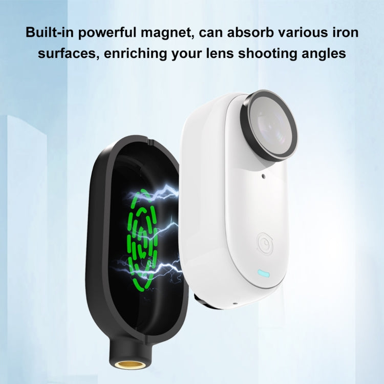 For Insta360 GO 3 / GO 3S PULUZ Body Magnetic Plastic Protective Frame Cage (Black) - Mount & Holder by PULUZ | Online Shopping South Africa | PMC TechLife | Buy Now Pay Later Mobicred