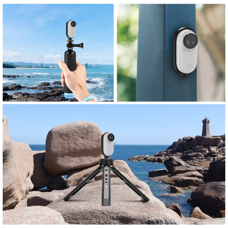 For Insta360 GO 3 / GO 3S PULUZ Body Magnetic Plastic Protective Frame Cage (Black) - Mount & Holder by PULUZ | Online Shopping South Africa | PMC Jewellery | Buy Now Pay Later Mobicred