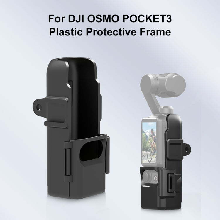 For DJI OSMO Pocket 3 PULUZ Protection Frame Expansion Adapter Bracket (Black) - Mount & Holder by PULUZ | Online Shopping South Africa | PMC TechLife | Buy Now Pay Later Mobicred