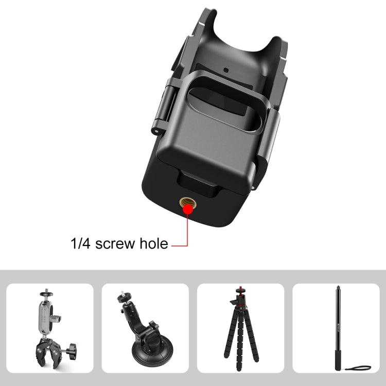 For DJI OSMO Pocket 3 PULUZ Protection Frame Expansion Adapter Bracket (Black) - Mount & Holder by PULUZ | Online Shopping South Africa | PMC TechLife | Buy Now Pay Later Mobicred