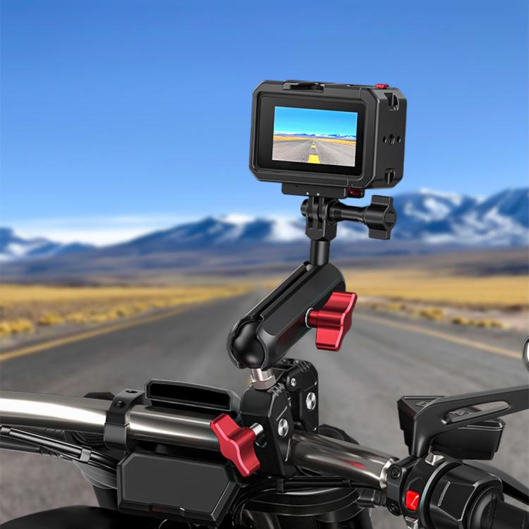 For DJI Osmo Action 5 Pro / 4 / 3 PULUZ All-inclusive Aluminum Alloy Cage Expansion Adapter Frame with Lens Cover (Black)