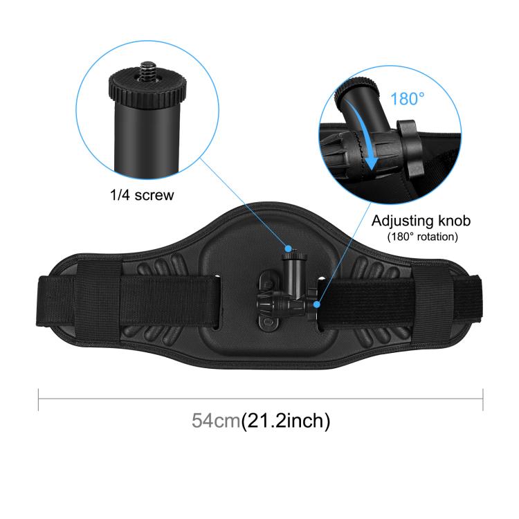 PULUZ Waist Belt Mount Strap with Selfie Stick Monopod for GoPro, Insta360, DJI and Other Action Cameras - free shipping - PMC Jewellery - Order now!
