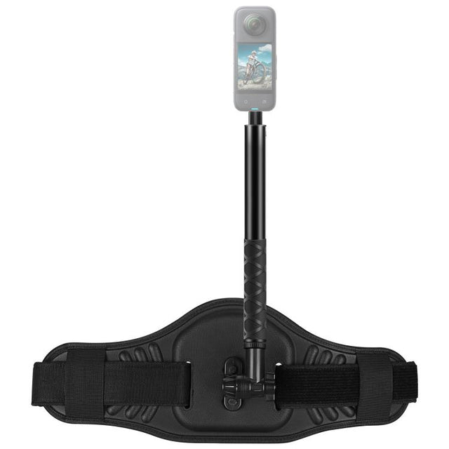 PULUZ Waist Belt Mount Strap with Selfie Stick Monopod for GoPro, Insta360, DJI and Other Action Cameras