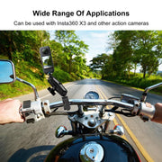 PULUZ Motorcycle Crab Clamp Handlebar Fixed Mount Holder for GoPro and Other Action Cameras(Black)