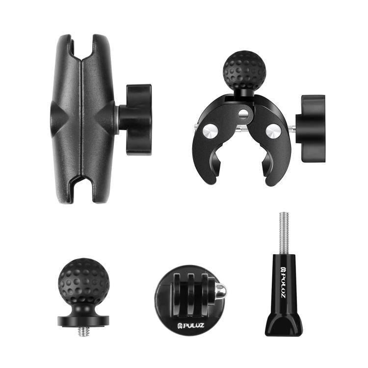PULUZ Motorcycle Crab Clamp Handlebar Fixed Mount Holder for GoPro and Other Action Cameras(Black) - free shipping - PMC TechLife - Order now!