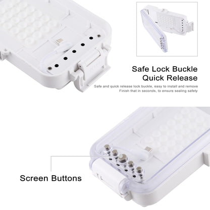 PULUZ 45m/147ft Waterproof Diving Case Photo Video Taking Underwater Housing Cover for iPhone 16 / 16 Pro / 15 / 15 Pro, Galaxy, Huawei, Xiaomi, Google Android OTG Smartphones with Type-C Port(White) - free shipping - PMC Jewellery - Order now!