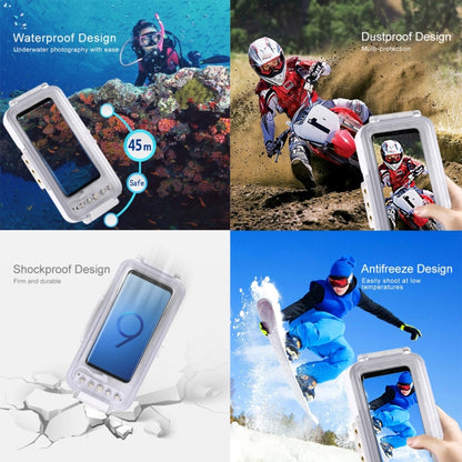 PULUZ 45m/147ft Waterproof Diving Case Photo Video Taking Underwater Housing Cover for iPhone 16 / 16 Pro / 15 / 15 Pro, Galaxy, Huawei, Xiaomi, Google Android OTG Smartphones with Type-C Port(White) - free shipping - PMC Jewellery - Order now!