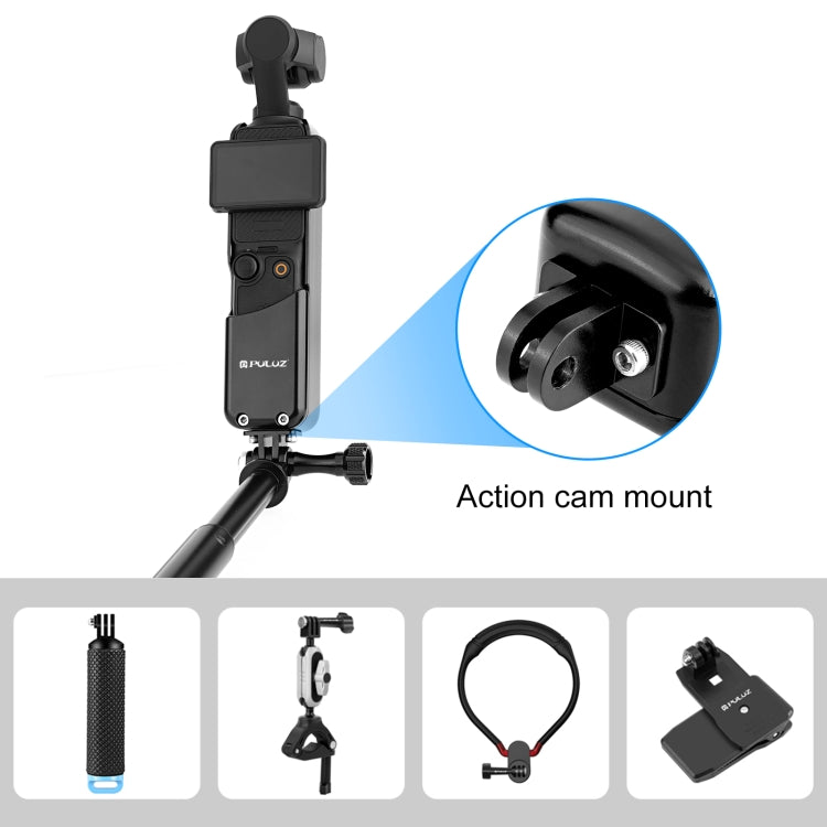For DJI OSMO Pocket 3 PULUZ Metal Protection Frame Cage Adapter Bracket (Black) - free shipping - PMC TechLife - Order now!