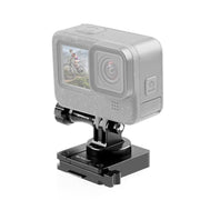 PULUZ Aluminum Quick Release Bracket NVG Helmet Mount for GoPro and Other Action Cameras (Black)