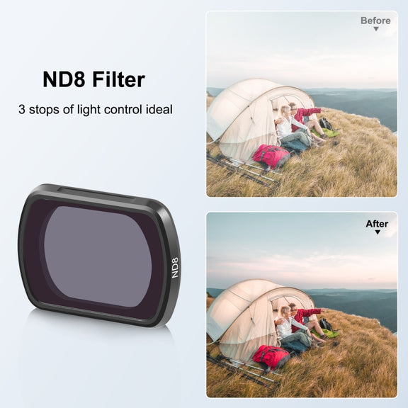 For DJI Osmo Pocket 3 PULUZ Magnetic ND8 Camera Lens Filter