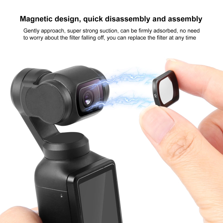 For DJI Osmo Pocket 3 PULUZ Magnetic Camera Lens UV Filter - free shipping - PMC Jewellery - Order now!
