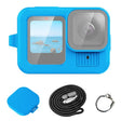 For GoPro HERO13 Black PULUZ Silicone Protective Case Cover with Wrist Strap & Lens Cover (Blue) - free shipping - PMC TechLife - Order now!