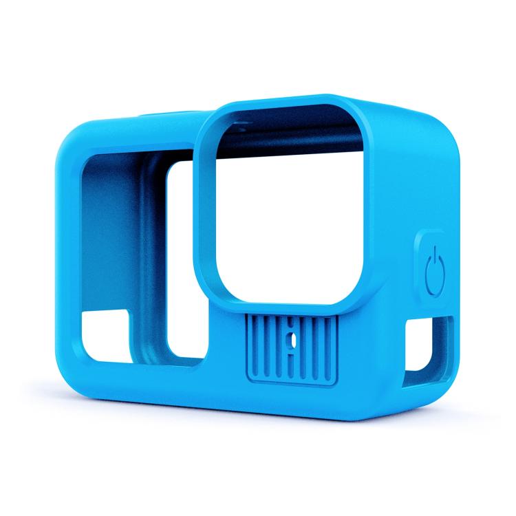 For GoPro HERO13 Black PULUZ Silicone Protective Case Cover with Wrist Strap & Lens Cover (Blue) - free shipping - PMC Jewellery - Order now!