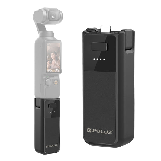 For DJI Osmo Pocket 3 PULUZ High-Capacity 2800mAh Battery Grip (Black) - free shipping - PMC Jewellery - Order now!