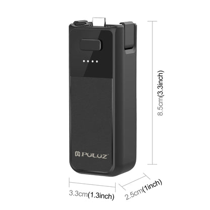 For DJI Osmo Pocket 3 PULUZ High-Capacity 2800mAh Battery Grip (Black) - free shipping - PMC Jewellery - Order now!