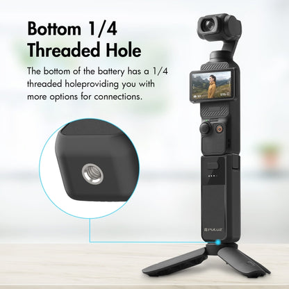 For DJI Osmo Pocket 3 PULUZ High-Capacity 2800mAh Battery Grip (Black) - free shipping - PMC Jewellery - Order now!