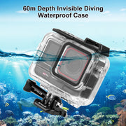 For Insta360 Ace Pro / Pro 2 PULUZ 60m Underwater Water-resistant Housing Case with Base Adapter & Screw (Transparent)