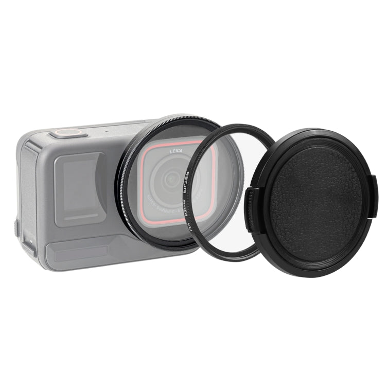 For Insta360 Ace Pro PULUZ 52mm UV Lens Filter Adapter Ring with Lens Cover (Black) - free shipping - PMC Jewellery - Order now!