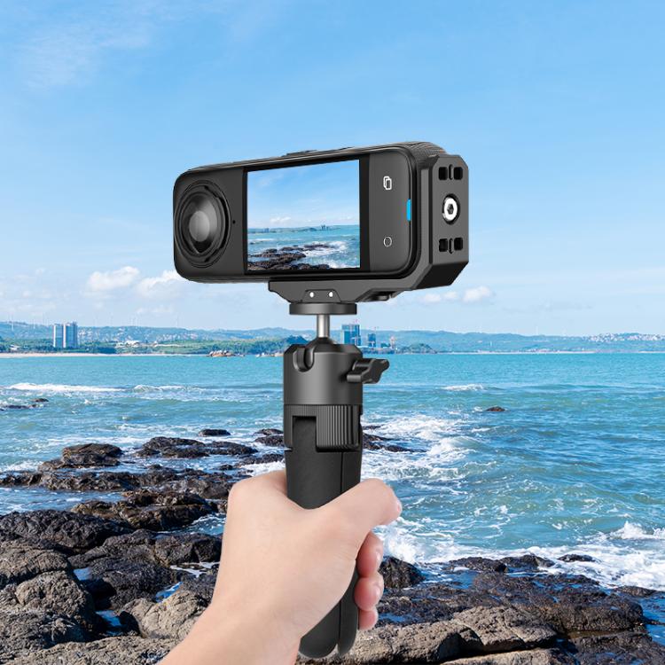 For Insta360 X4 / X5 PULUZ Vertical Horizontal Shooting Quick Release Metal  L Bracket (Black) - Mount & Holder by PULUZ | Online Shopping South Africa | PMC Jewellery | Buy Now Pay Later Mobicred