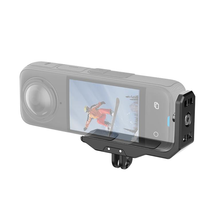 For Insta360 X4 / X5 PULUZ Vertical Horizontal Shooting Quick Release Metal  L Bracket (Black) - Mount & Holder by PULUZ | Online Shopping South Africa | PMC Jewellery | Buy Now Pay Later Mobicred