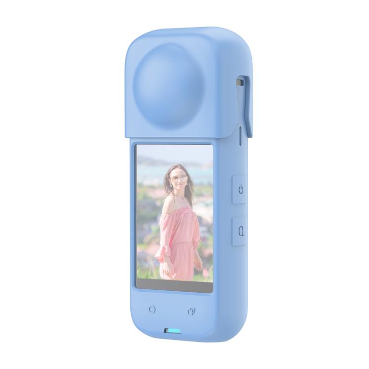 For Insta360 X4 PULUZ Full Body Dust-proof Silicone Protective Case (Blue) - Case & Bags by PULUZ | Online Shopping South Africa | PMC TechLife | Buy Now Pay Later Mobicred