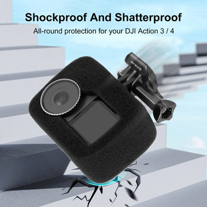 For DJI Osmo Action 5 Pro / 4 / 3 PULUZ High Density Foam Windshield (Black) - Other by PULUZ | Online Shopping South Africa | PMC Jewellery | Buy Now Pay Later Mobicred