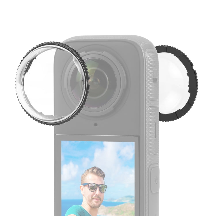 For Insta360 X4 PULUZ Rotation PC Lens Guard  Protective Cover (Transparent) - Len Accessories by PULUZ | Online Shopping South Africa | PMC TechLife | Buy Now Pay Later Mobicred