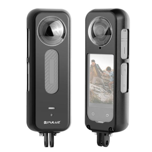 For Insta360 X4 PULUZ Metal Protective Cage Rig Housing Frame with Lens Protector (Black) - free shipping - PMC Jewellery - Order now!