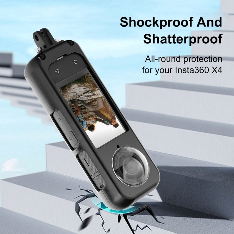 For Insta360 X4 PULUZ Metal Protective Cage Rig Housing Frame with Lens Protector (Black) - free shipping - PMC Jewellery - Order now!