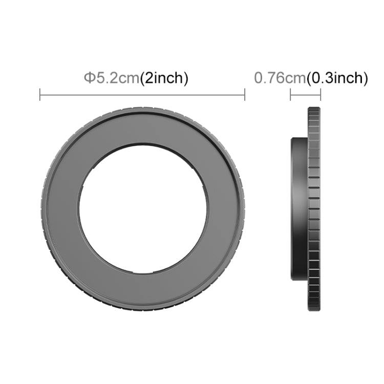 For DJI Action 5 Pro / 4 PULUZ Filter Holder Metal Protective Filter Frame (Black) - Lens Filter by PULUZ | Online Shopping South Africa | PMC Jewellery | Buy Now Pay Later Mobicred