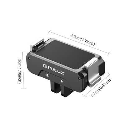 For DJI Osmo Action 5 Pro / 4 / 3 PULUZ Magnetic Quick Release Metal Base (Black) - Mount & Holder by PULUZ | Online Shopping South Africa | PMC Jewellery | Buy Now Pay Later Mobicred