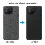 For Asus ROG Phone 9 5G Original Glass Battery Back Cover with Camera Lens Cover(Matte White)