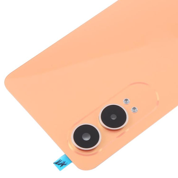 For OnePlus Nord CE4 Lite Plastic Back Cover with Camera Lens Cover(Orange)