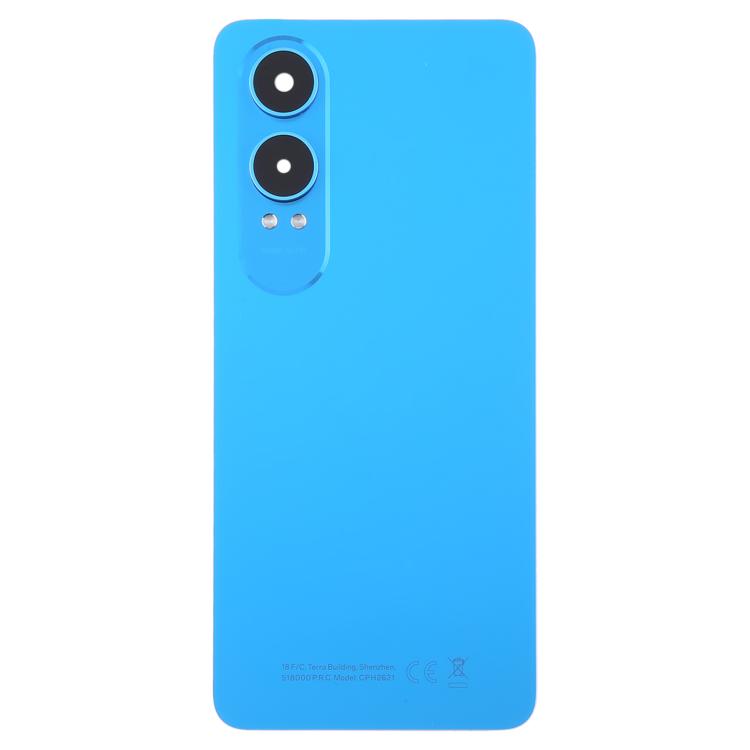 For OnePlus Nord CE4 Lite Plastic Back Cover with Camera Lens Cover(Blue)