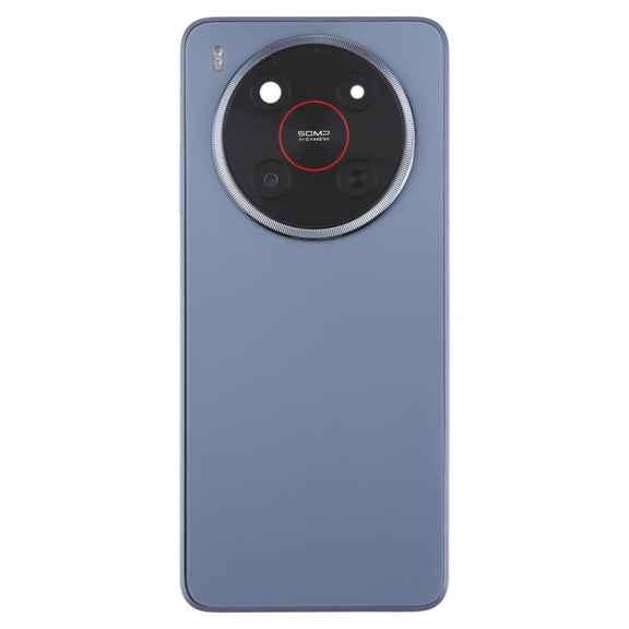 For ZTE Blade V70 Max Plastic Battery Back Cover with Middle Frame / Camera Lens Cover(Purple)